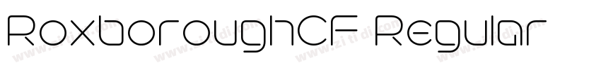 RoxboroughCF Regular字体转换